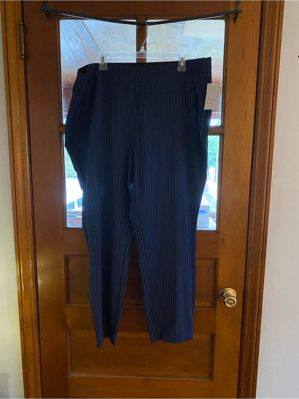 Women’s Navy Pinstripe Dress Pants A New Day Size 18